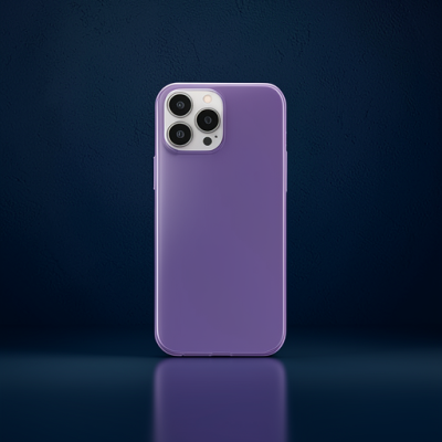 Apple İphone 13 Pro Max Kılıf Pc Sert Şeffaf Kapak - Mor