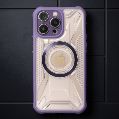 Apple İphone 13 Pro Max Kılıf Prag Magneticsafe Kapak - Derin Mor