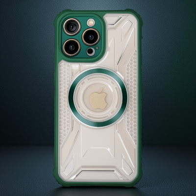 Apple İphone 13 Pro Max Kılıf Prag Magneticsafe Kapak - Koyu Yeşil