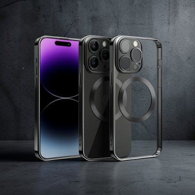 Apple İphone 13 Pro Max Kılıf Slot Silikon - Siyah