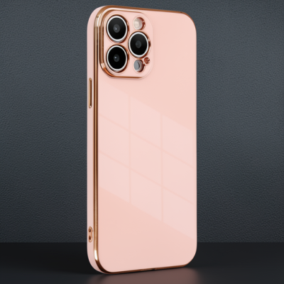 Apple İphone 13 Pro Max Kılıf Volet Silikon - Pembe