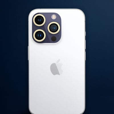 Apple İphone 13 Pro Max Neon Fosforlu Kamera Lens - Beyaz