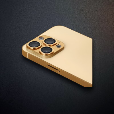 Apple İphone 13 Pro Max Pers Alüminyum Kamera Lens - Gold