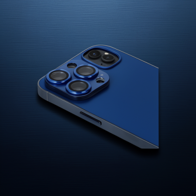 Apple İphone 13 Pro Max Pers Alüminyum Kamera Lens - Lacivert
