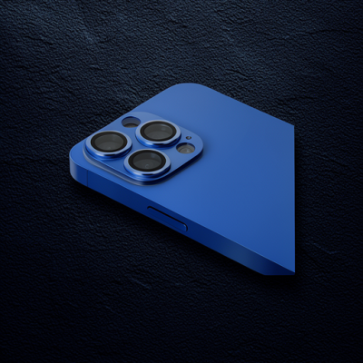 Apple İphone 13 Pro Max Pers Alüminyum Kamera Lens - Sierra Blue