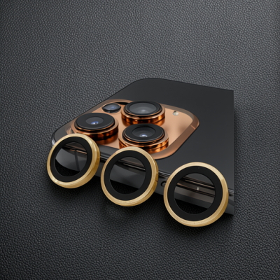 Apple İphone 13 Pro Max Raze Metal Kamera Lens - Gold