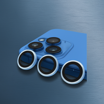 Apple İphone 13 Pro Max Raze Metal Kamera Lens - Mavi