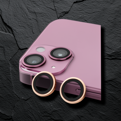 Apple İphone 13 Raze Metal Kamera Lens - Pembe