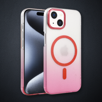 Apple İphone 14 Glossy Magsafe Kapak - Pembe
