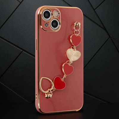Apple İphone 14 Kılıf Esila Silikon - Kırmızı