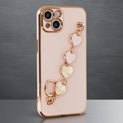 Apple İphone 14 Kılıf Esila Silikon - Pudra