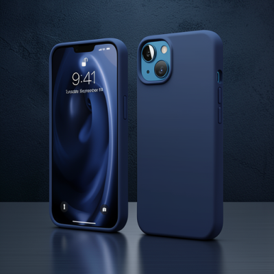 Apple İphone 14 Kılıf First Silikon - Lacivert
