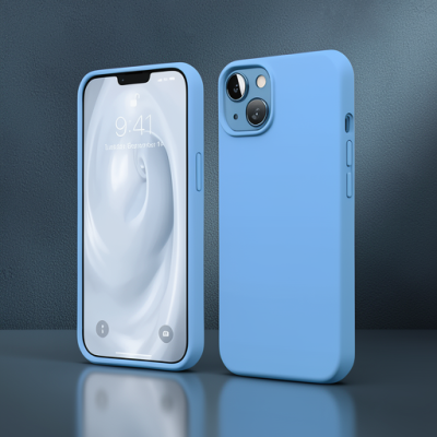 Apple İphone 14 Kılıf First Silikon - Mavi