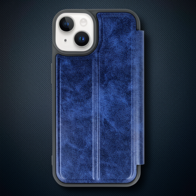Apple İphone 14 Kılıf Flip Cover - Lacivert