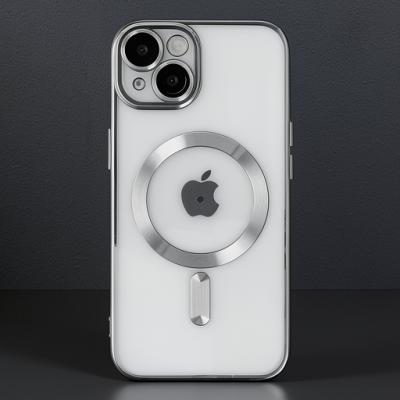 Apple İphone 14 Kılıf Kross Magneticsafe Kapak - Gümüş