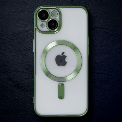Apple İphone 14 Kılıf Kross Magneticsafe Kapak - Koyu Yeşil