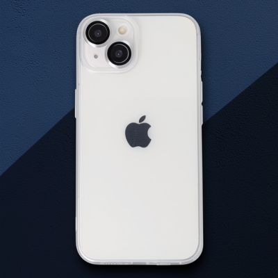 Apple İphone 14 Kılıf Luko Lens Silikon - Gümüş