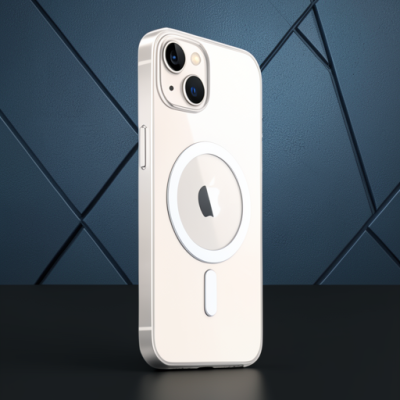 Apple İphone 14 Kılıf Magneticsafe Şeffaf Silikon - Şeffaf
