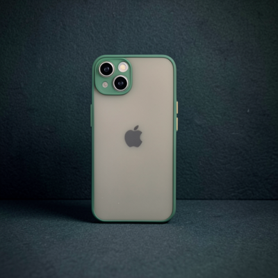 Apple İphone 14 Kılıf Montreal Silikon Kapak - Yeşil