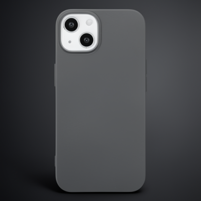 Apple İphone 14 Kılıf Nano İçi Kadife Silikon - Gri