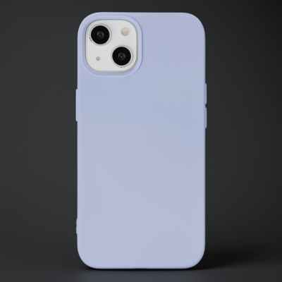 Apple İphone 14 Kılıf Nano İçi Kadife Silikon - Lila