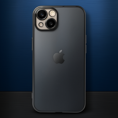 Apple İphone 14 Kılıf Razer Lensli Silikon - Siyah