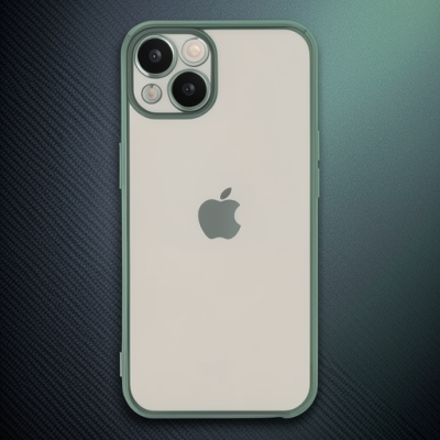 Apple İphone 14 Kılıf Razer Lensli Silikon - Yeşil