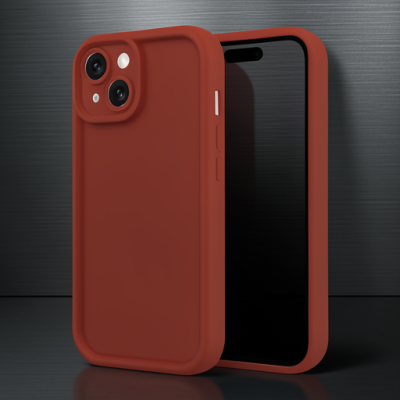 Apple İphone 14 Kılıf Viera Silikon - Bordo