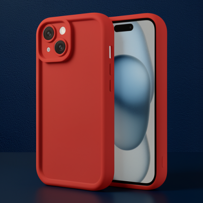 Apple İphone 14 Kılıf Viera Silikon - Kırmızı