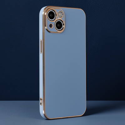 Apple İphone 14 Kılıf Volet Silikon - Mavi