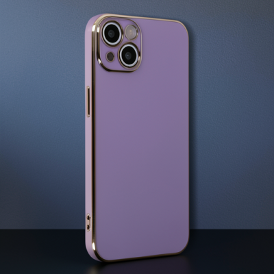 Apple İphone 14 Kılıf Volet Silikon - Mor