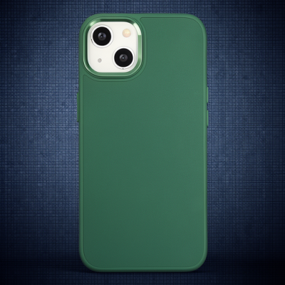 Apple İphone 14 Plus Kılıf Asya Deri Silikon - Koyu Yeşil