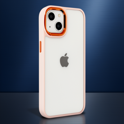 Apple İphone 14 Plus Kılıf Dora Kapak - Pudra