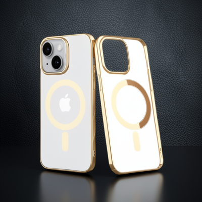 Apple İphone 14 Plus Kılıf Element Magneticsafe Sert Kapak - Gold