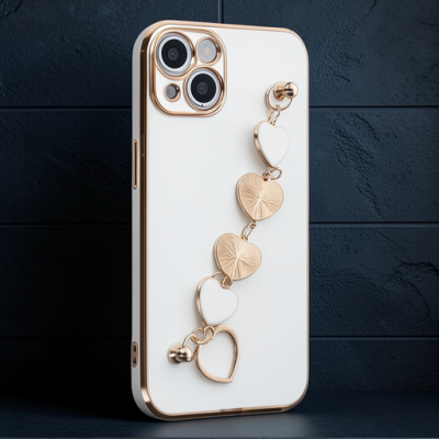 Apple İphone 14 Plus Kılıf Esila Silikon - Beyaz