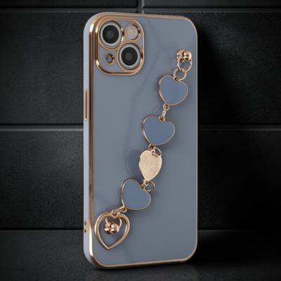 Apple İphone 14 Plus Kılıf Esila Silikon - Gri