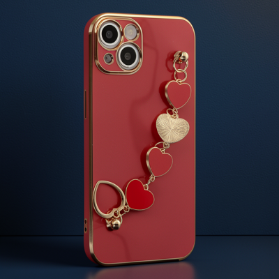 Apple İphone 14 Plus Kılıf Esila Silikon - Kırmızı