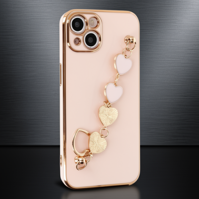 Apple İphone 14 Plus Kılıf Esila Silikon - Pudra