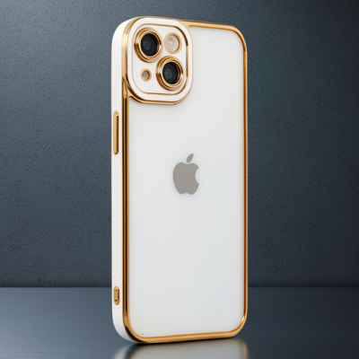 Apple İphone 14 Plus Kılıf Liva Lens Silikon - Beyaz