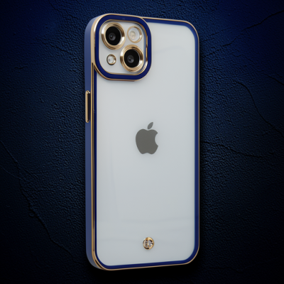 Apple İphone 14 Plus Kılıf Liva Lens Silikon - Mavi