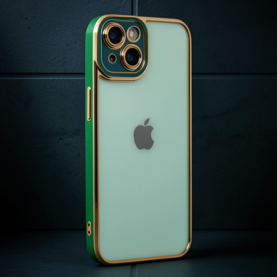 Apple İphone 14 Plus Kılıf Liva Lens Silikon - Yeşil