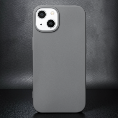 Apple İphone 14 Plus Kılıf Nano İçi Kadife Silikon - Gri
