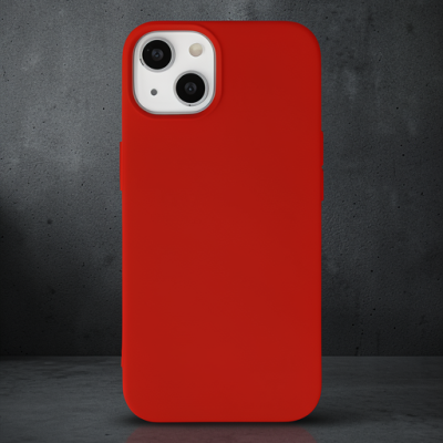 Apple İphone 14 Plus Kılıf Nano İçi Kadife Silikon - Kırmızı