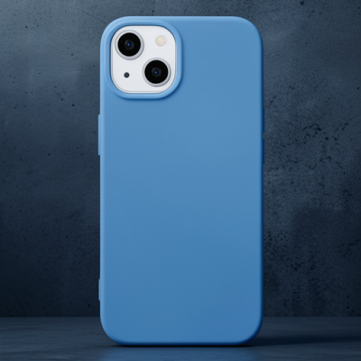 Apple İphone 14 Plus Kılıf Nano İçi Kadife Silikon - Mavi