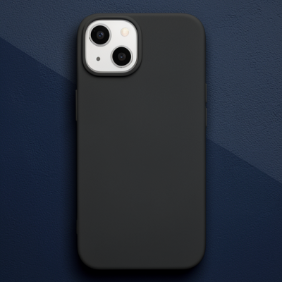 Apple İphone 14 Plus Kılıf Nano İçi Kadife Silikon - Siyah