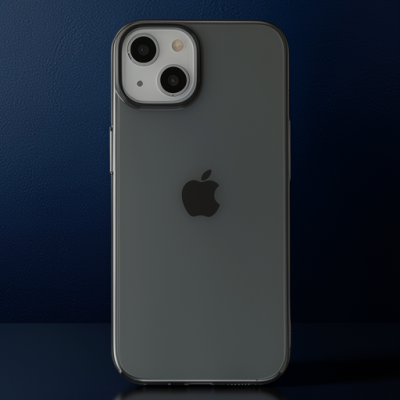 Apple İphone 14 Plus Kılıf Pc Sert Şeffaf Kapak - Siyah