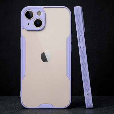 Apple İphone 14 Plus Kılıf Platin Silikon - Lila