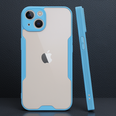 Apple İphone 14 Plus Kılıf Platin Silikon - Mavi
