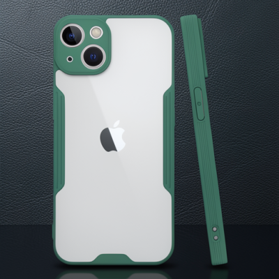 Apple İphone 14 Plus Kılıf Platin Silikon - Yeşil