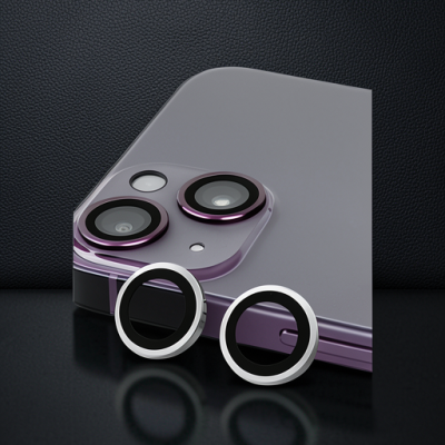 Apple İphone 14 Plus Raze Metal Kamera Lens - Gümüş